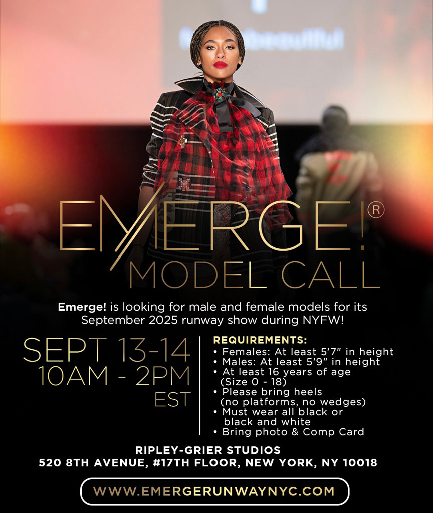 Models Calling MODEL CALL β Emerge Runway NYC